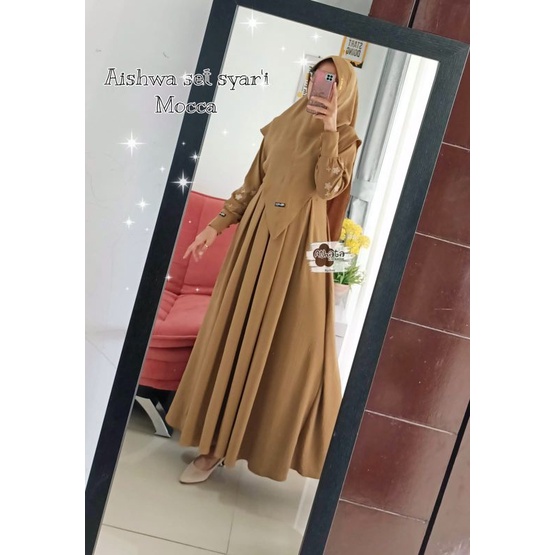 [OPEN RESELLERS] AISHWA SET SYAR'I ORI ATHATA BY DZEE/GAMIS SET ATHATA TERBARU 2023