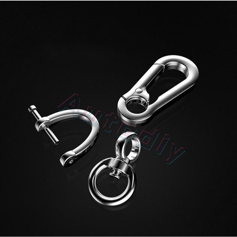 Gantungan Kunci Mobil Liontin Zinc Alloy Horseshoe Gesper Wanita Pria Klasik Car Keychain Anti Hilang Keyring Aksesoris