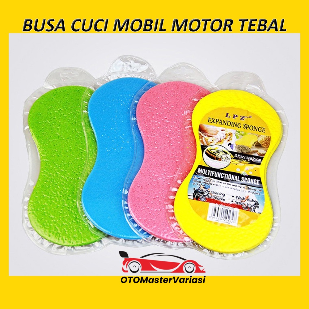 Sponge Busa Cuci Motor Mobil Piring Ukuran Jumbo Foam Wash Spon Sepon Spong Cuci Kendaraan