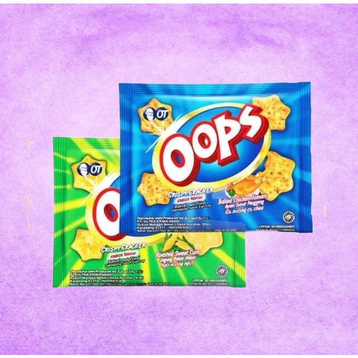 

OOPS - Crispy Crackers Ayam Tomat / Jagung Bakar - Renceng 10x14 gram