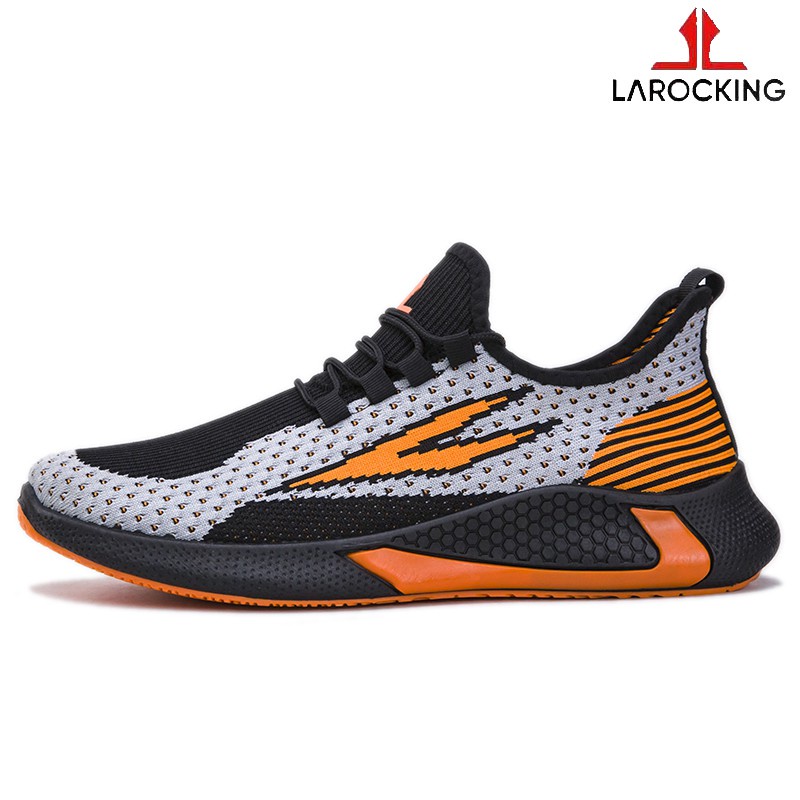 COD Promo Terbaru Larocking - Dalton Abu Oren | Sepatu Sneakers Running Gym Shoes Sports
