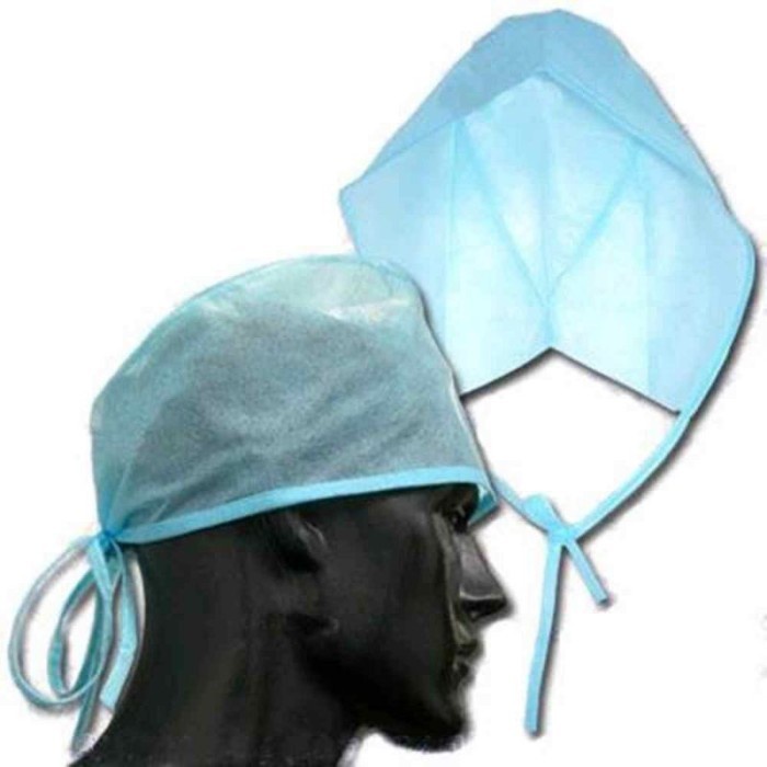 50pcs Disposable Surgeon Surgical Nurse Doctor Cap Topi Operasi Dokter Rumah Sakit