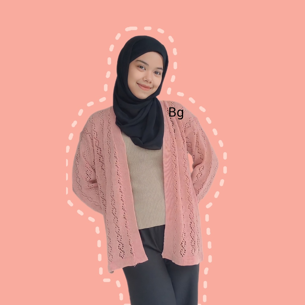 CARDIGAN RAJUT WANITA KEKINIAN ELPHA