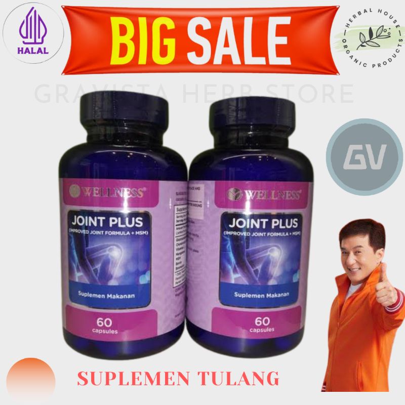 WELLNESS JOINT PLUS ASLI ORIGINAL IMPROVED JOINT FORMULA OBAT SENDI OBAT TULANG TERBAIK