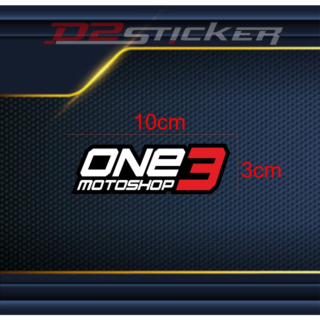 STIKER ONE 3 MOTOSHOP, STIKER ONE 3, LOGO ONE 3