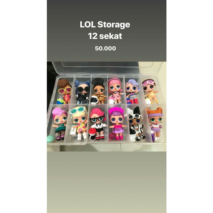 

GIGIH READY Kotak penyimpanan LOL 1 box isi 12 sekat / LOL Organizer Box