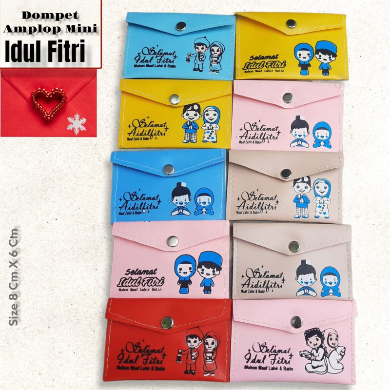 [ 12 pcs ]MINI DOMPET AMPLOP LEBARAN / IMPLEK NATAL PER PAC ISI 12 Pcs