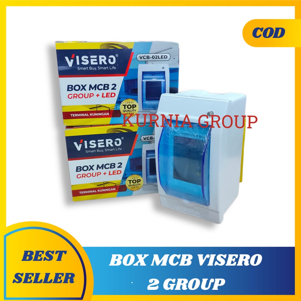 BOX MCB 2 GROUP INDIKATOR LED BOKS SEKRING MCB ISI 2 TANAM DAN TEMPEL TEMBOK