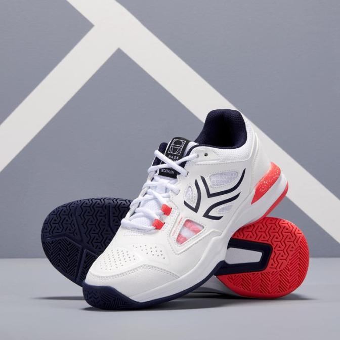 Sepatu tenis wanita sepatu kets badminton tennis shoes white pink