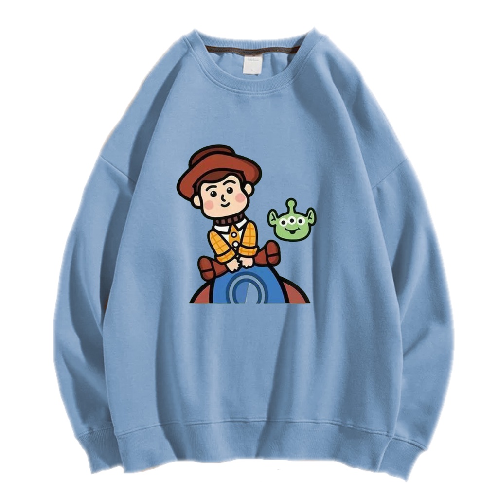 COBOY TOY STORY SWEATER SWITER CREWNECK PRIA WANITA OVERSIZE Size M-XXL ANAIRA