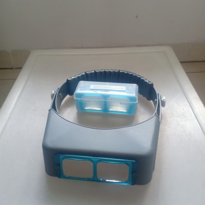 

head band binocular magnifier optivisor loupe 4 lensa visor firaza1906