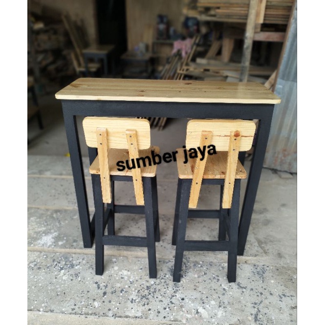 set meja bar cafe warkop