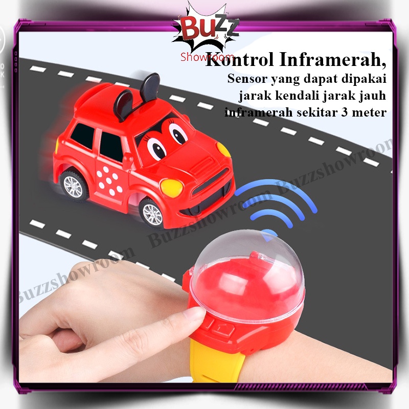 Jam Tangan RC Mobil Mini Watch Remote Control Karakter