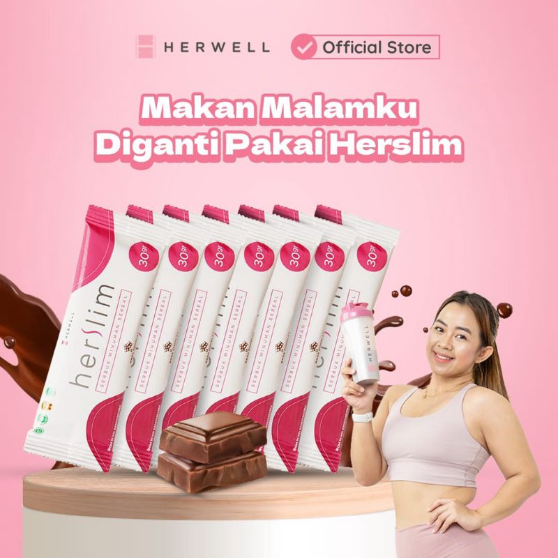 

SUSU DIET RENDAH KALORI (HERWELL - HERSLIME 1 SACHET) Cocok Buat Pengganti Makan Pagi Dan Malam Malam