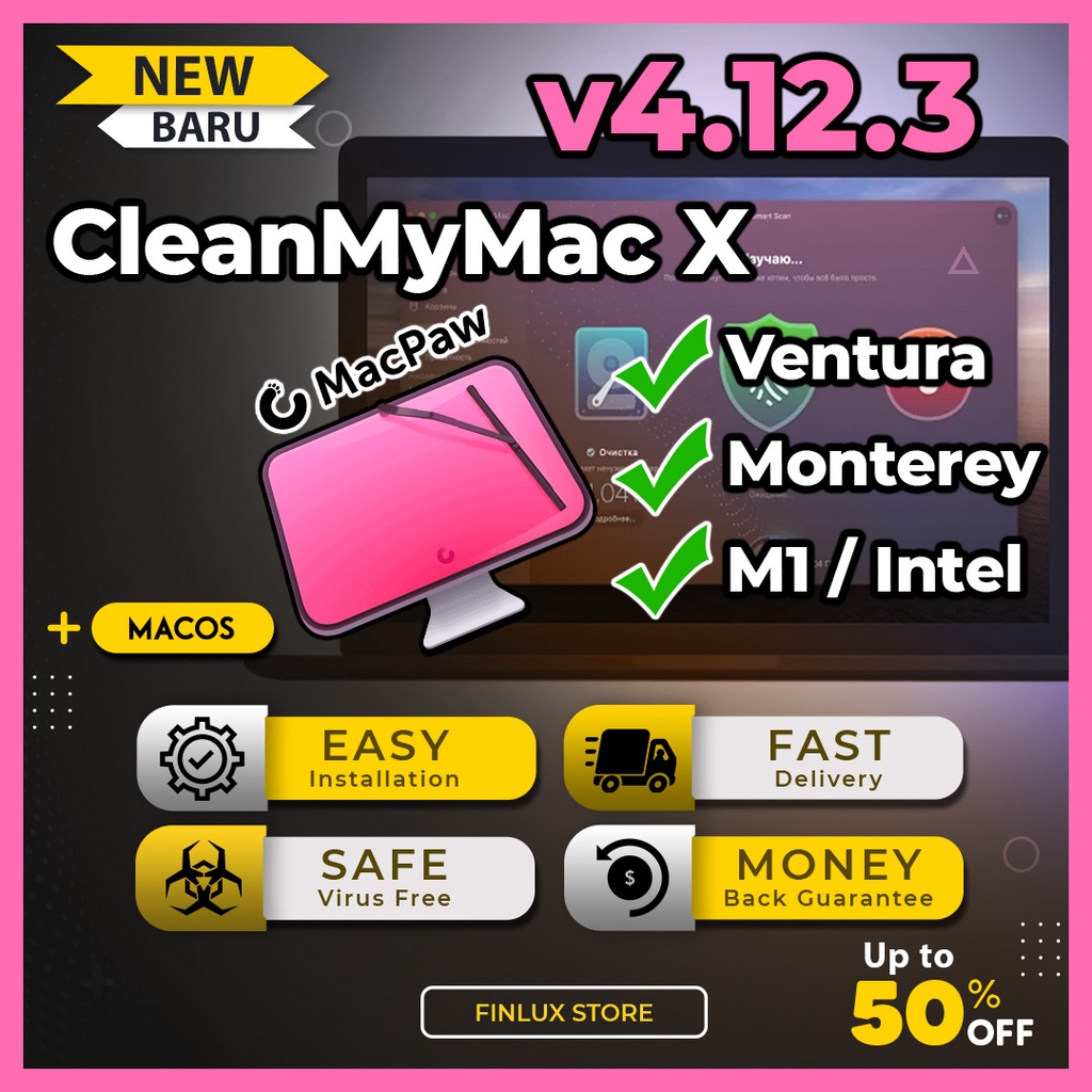 

ClnMyMc Ltst 2022 v4.12.3 Lftm Fr McOS | Spprts ALL M.A.C