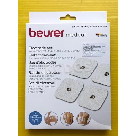 Promo Electrode beurer EM-49 Pad EMS / TENS original - EM49 - isi 8 pcs