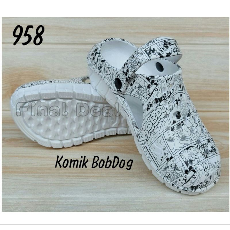 Sandal Kodok Motif Printing, Sandal Sepatu Crocs, Sandal Baim, Sandal Medis Perawat Dokter, Sandal Pabrik 958