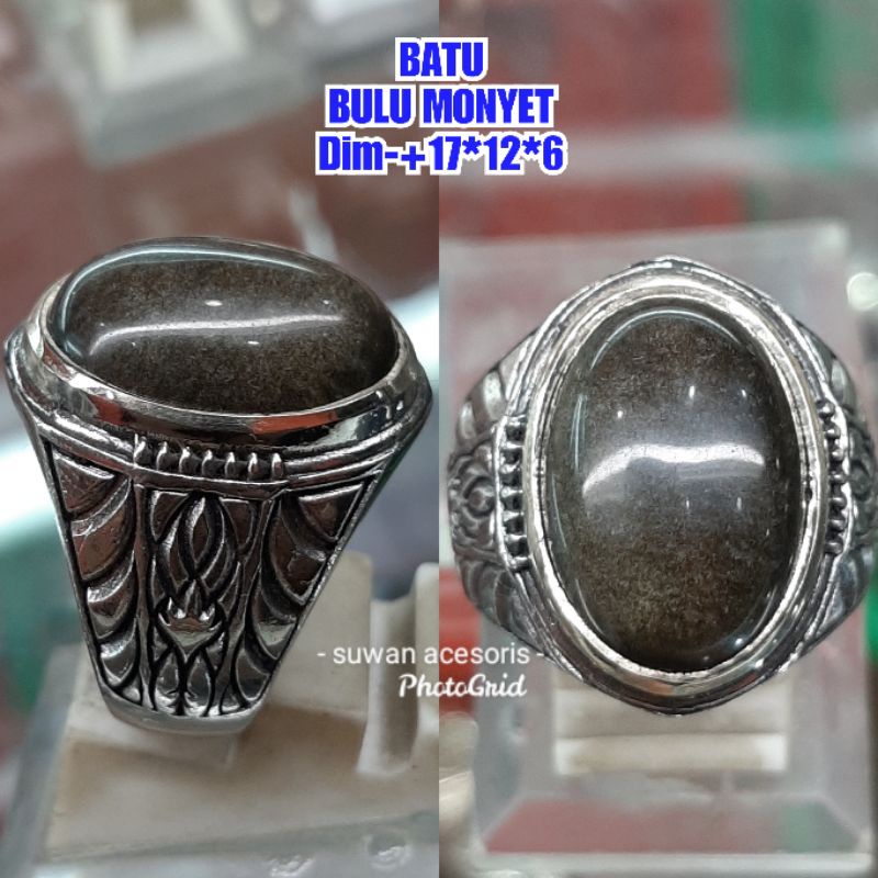 BATU AKIK BULU MONYET ASLI NATURAL 02