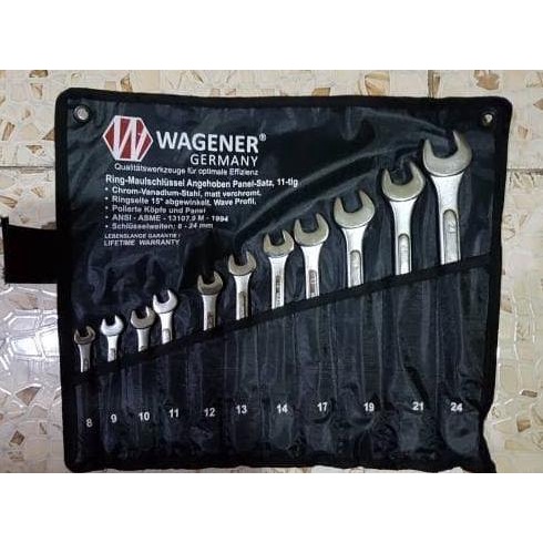 kunci ring pas set 11pc (8-24mm) wagener kiansejahtera8 Murah