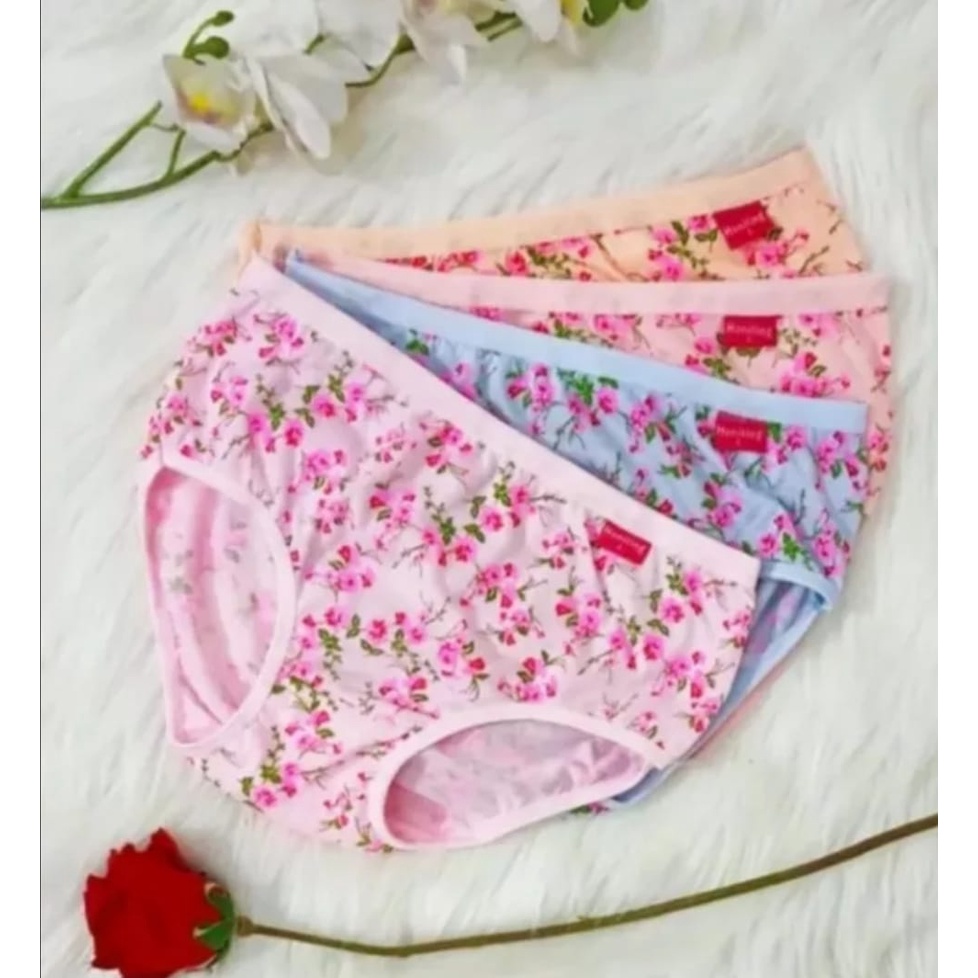 TERLARIS... 6 PCS CELANA DALAM WANITA MOTIF BUNGA/CELANA DALAM WANITA SABLON BUNGA/CD HONITING SABLO