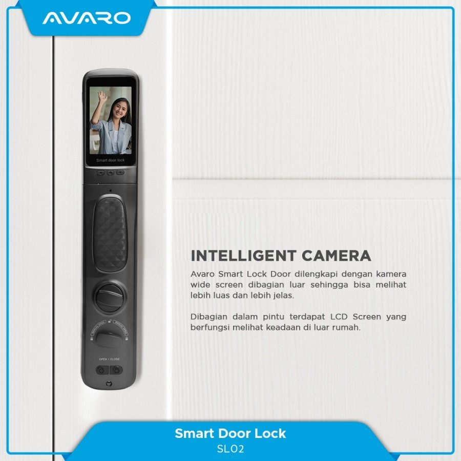 Avaro SL02 Smart Door Lock Kunci Pintu Digital Garansi Resmi