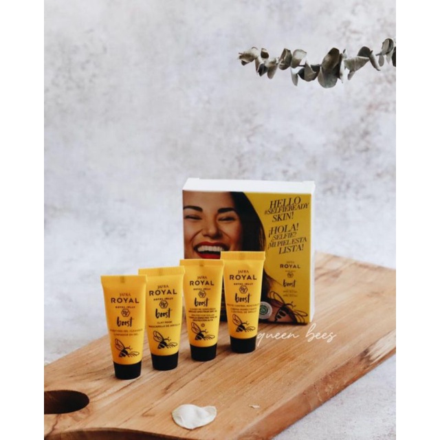 Jafra travel size mini tube Royal jelly boost yellow