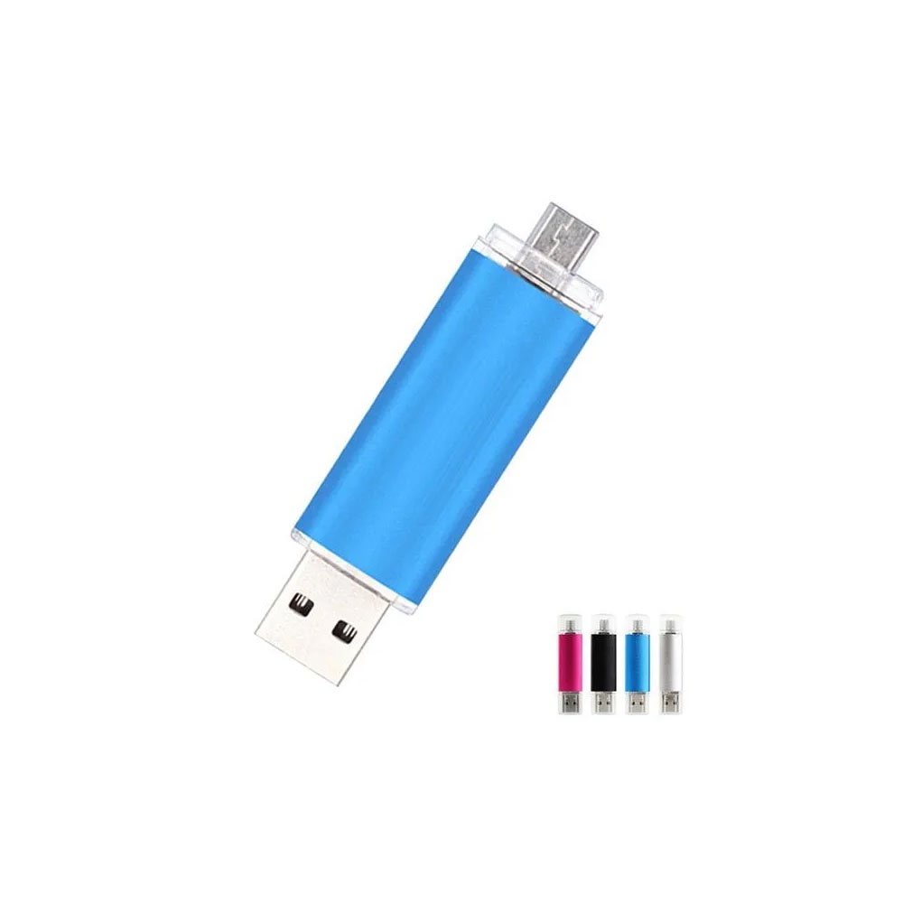 Flashdisk 2 in 1 Dua Sisi 4 GB / 8GB / 16 GB / 32 GB Flash Drive OTG Penyimpan Data Dual USB