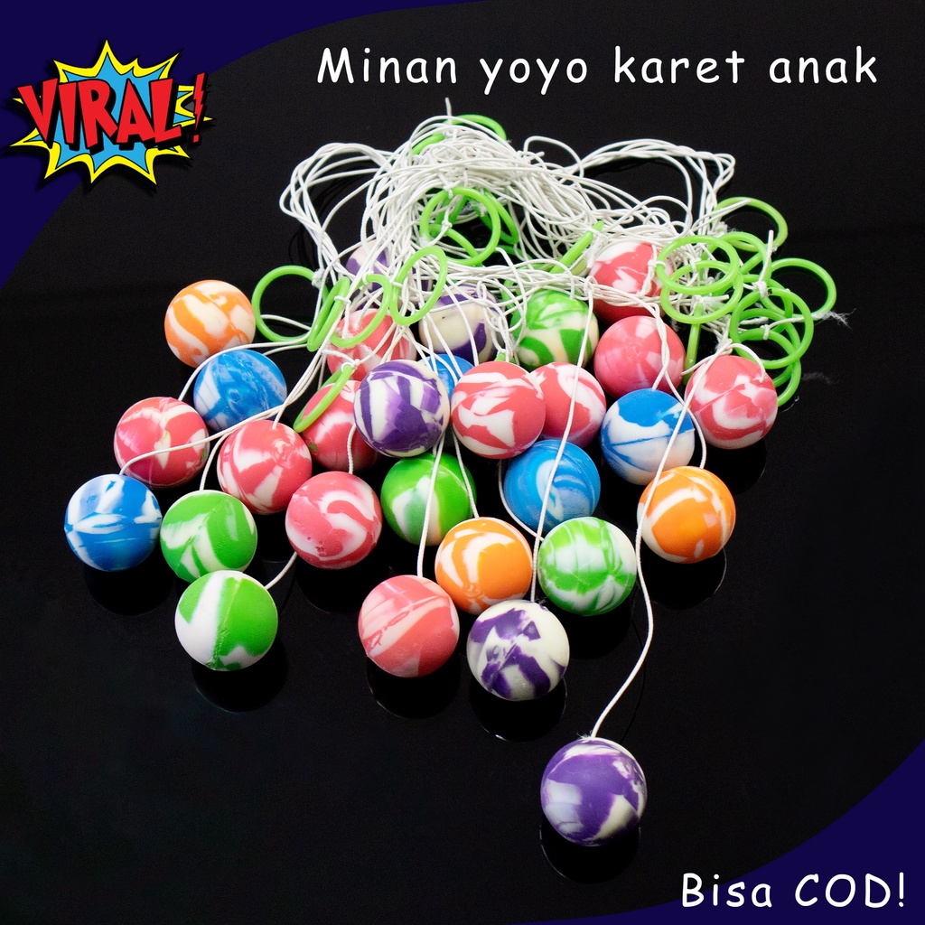 Mainan Yoyo Karet Bola Bouncing Loncat