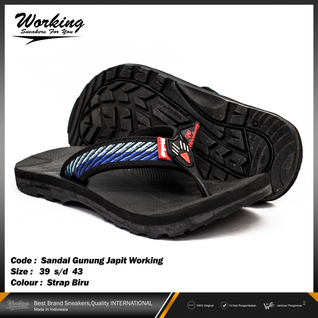 Sandal Japit Gunung Pria Working Size 39-43