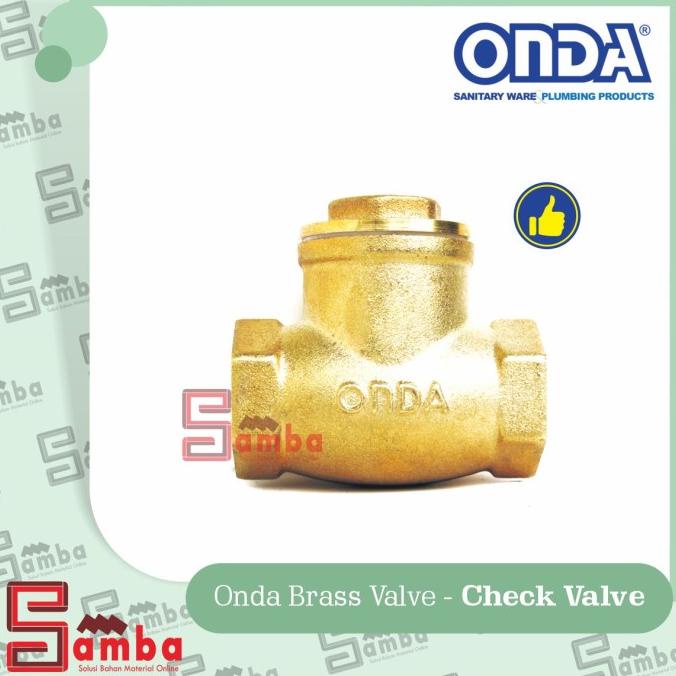 Onda Check Valve 1" Kuningan / Klep Tabok 1 Inch Original