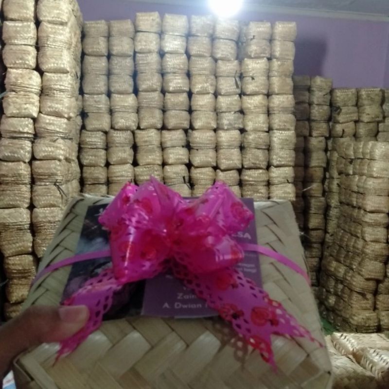 Besek Bambu 12x12 100pcs/ 50 Pasang