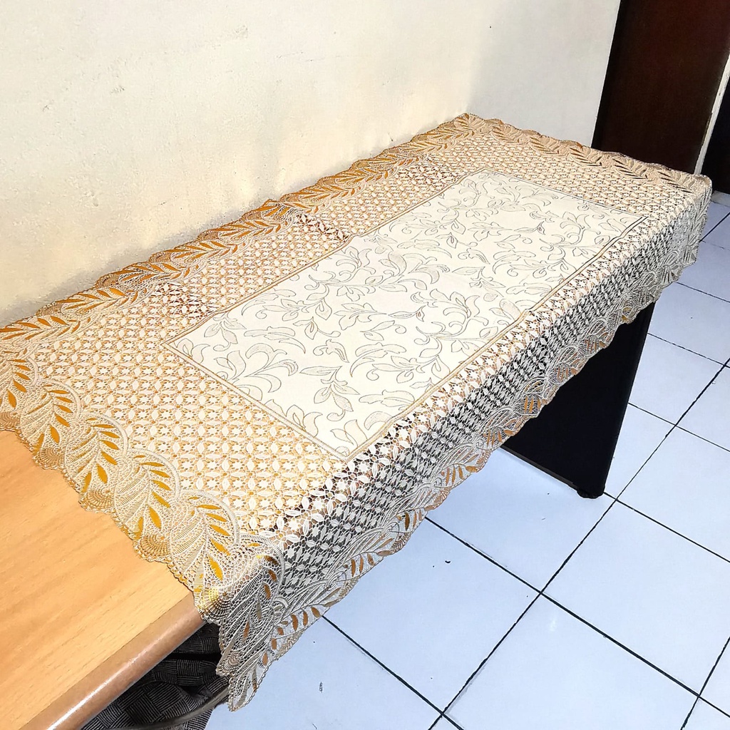 KUP - COD MURAH TAPLAK MEJA TAMU D3 PERSEGI PANJANG  ANTI AIR 60 X 100 CM D3