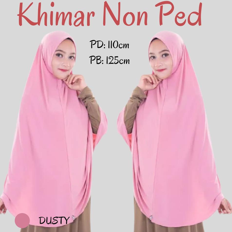[PUN.30Ja23ĸ] Khimar Jumbo Non Ped Wolfis Premium | Jilbab Jumbo Syari XXXL Non Ped