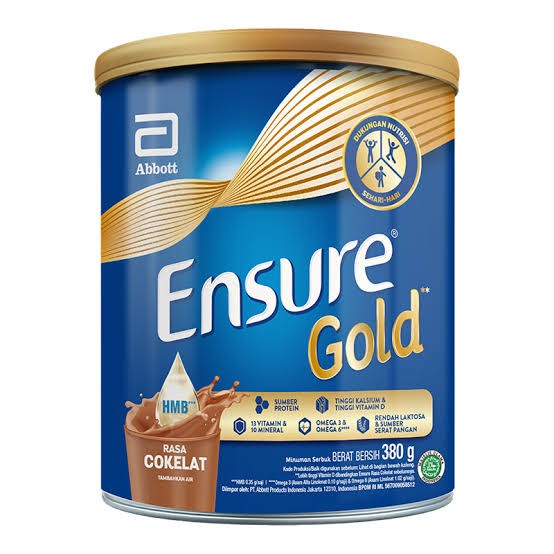 

Ensure Susu Bubuk Nutrisi Dewasa Cokelat 400 g