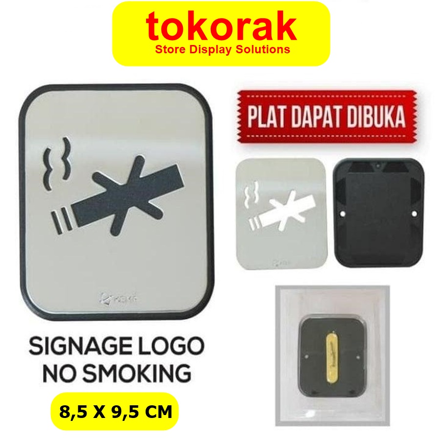 SIGNAGE NO SMOKING SY SIGN PETUNJUK SIMBOL LOGO PERINGATAN LABEL DILARANG MEROKOK