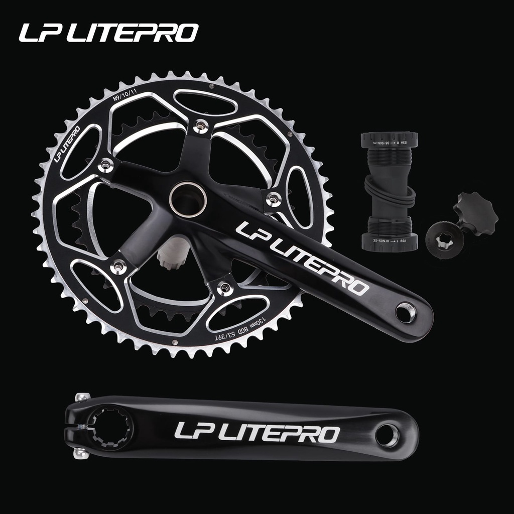 Dual Chainring LP Litepro BCD 130 53/39T Chainring Roadbike Seli Ori