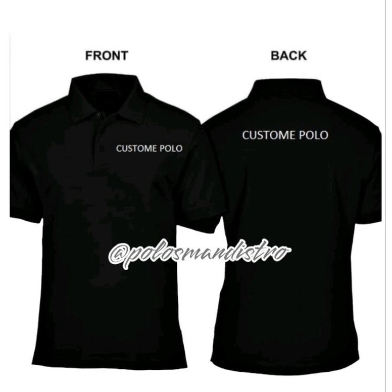 CUSTOME POLO - REQUEST SABLON BAJU POLO - CUSTOME BAJU KERAH SABLON