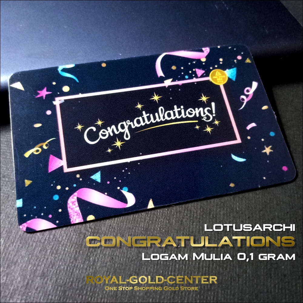 Lotus Archi Congratulations Gift GSLAMCL01 0.1 gram