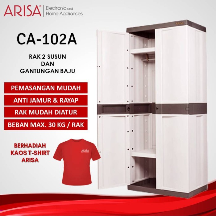 Lemari Arisa Ca-102A Lemari Brown