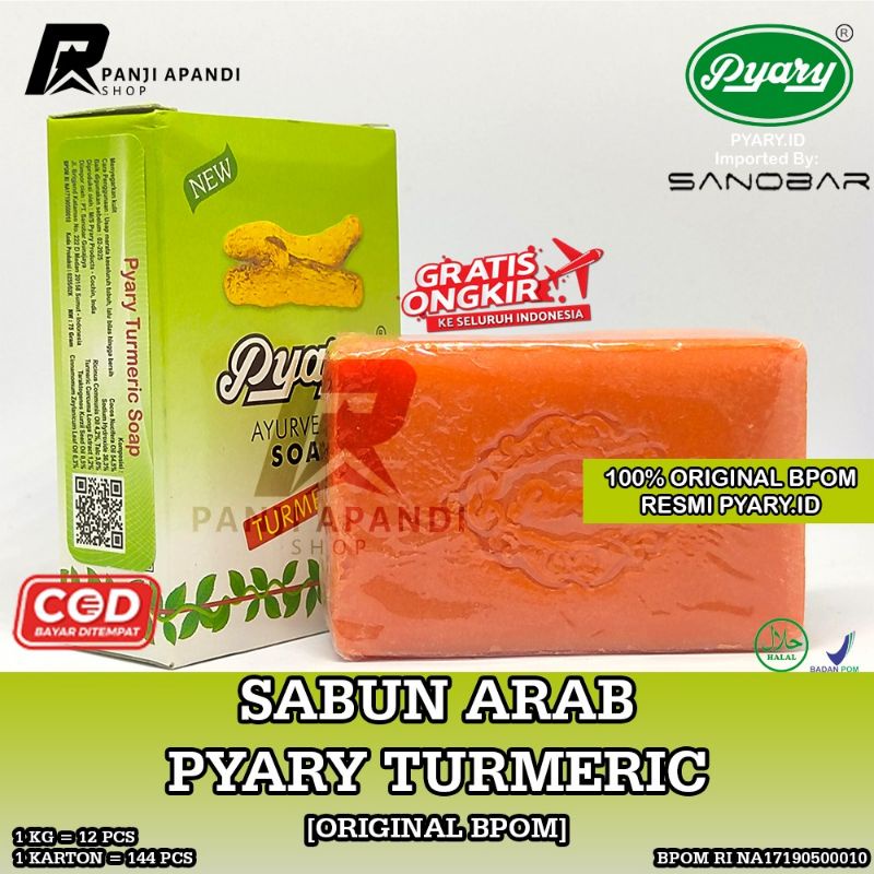 Jual [original Bpom] Sabun Arab Pyary Turmeric 100 Original Bpom Resmi