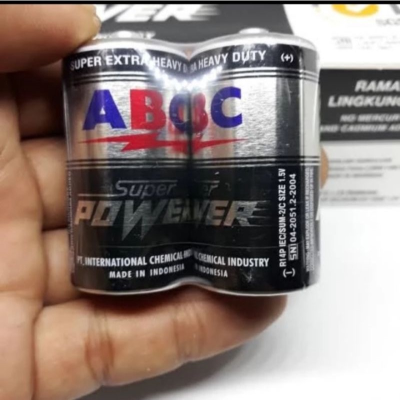 Baterai Super Power Size C R14 1.5 Volt