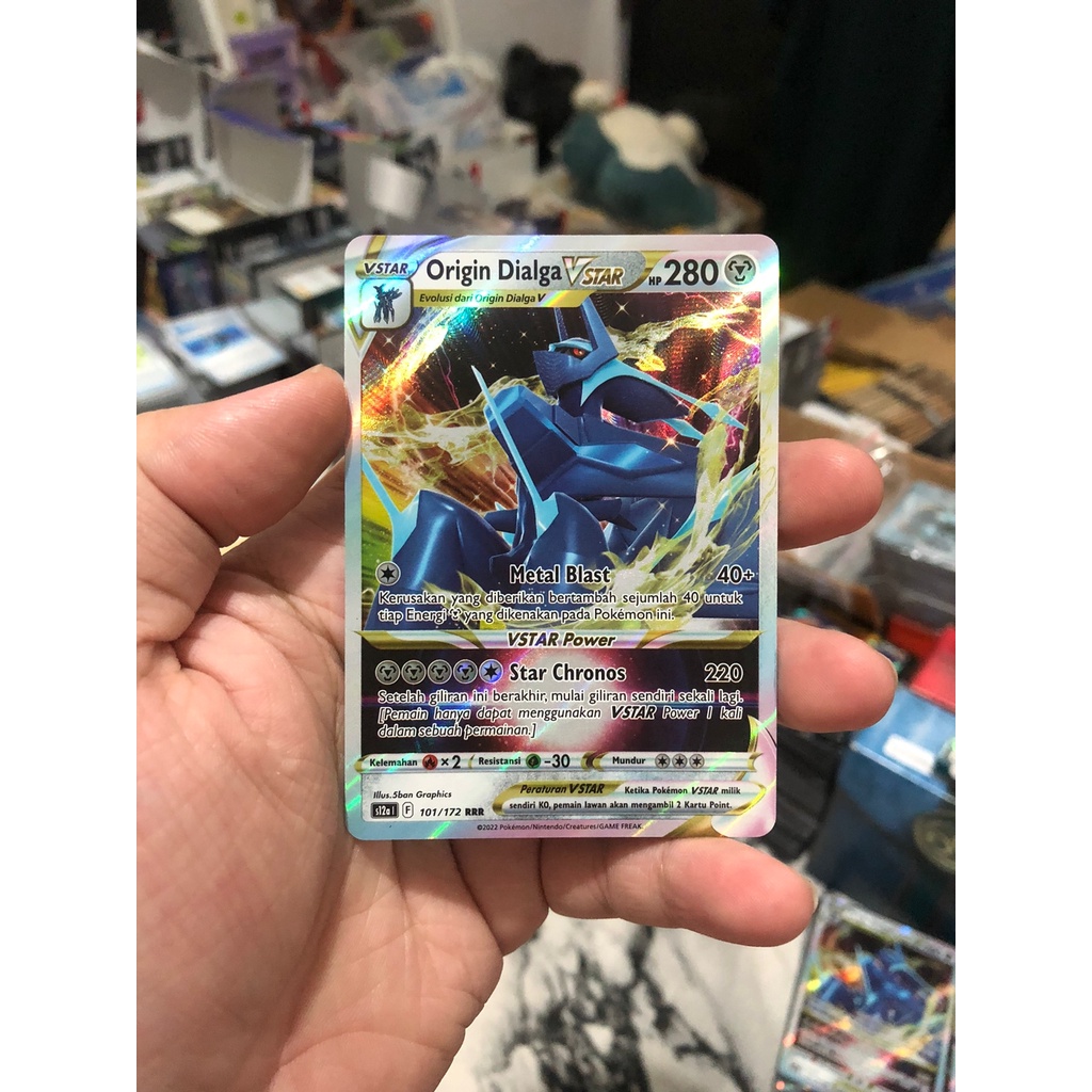 Kartu Pokemon TCG Origin Dialga VStar RRR s12a VStar Semesta Original Indonesia Arceus Palkia Dialga