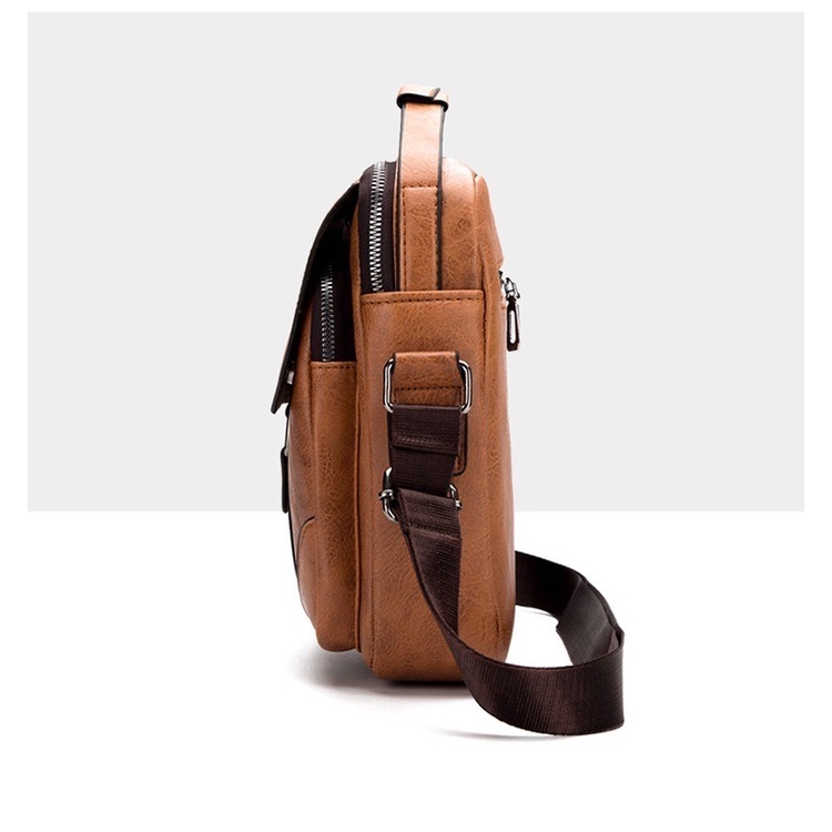IMPOR JEEP BULUO 1107 TAS SELEMPANG BAHU PRIA MUAT DOMPET BESAR KULIT PU