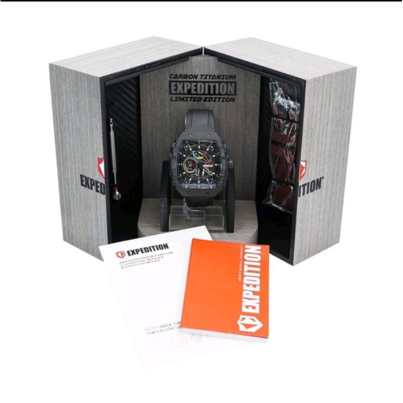 JAM TANGAN EXPEDITION E 6782 E6782 CARBON TITANIUM LIMITED EDITION ORIGINAL GARANSI RESMI 1 TAHUN