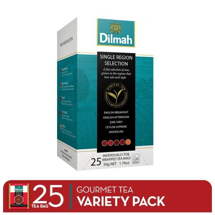 

Dilmah Tea Variety Pack 25's Individually Foil Wrapped Tea Bags - Teh