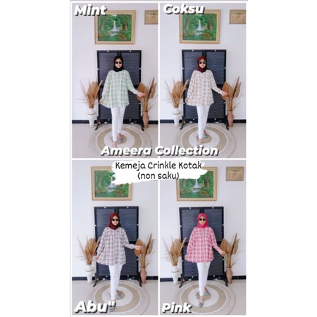 Kemeja Crinkle Airflow Kotak