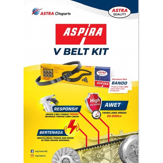 VANBELT V BELT V-BELT VANBEL MIO SMILE/SOUL, NUOVO, FINO ASPIRA #ORIGINAL