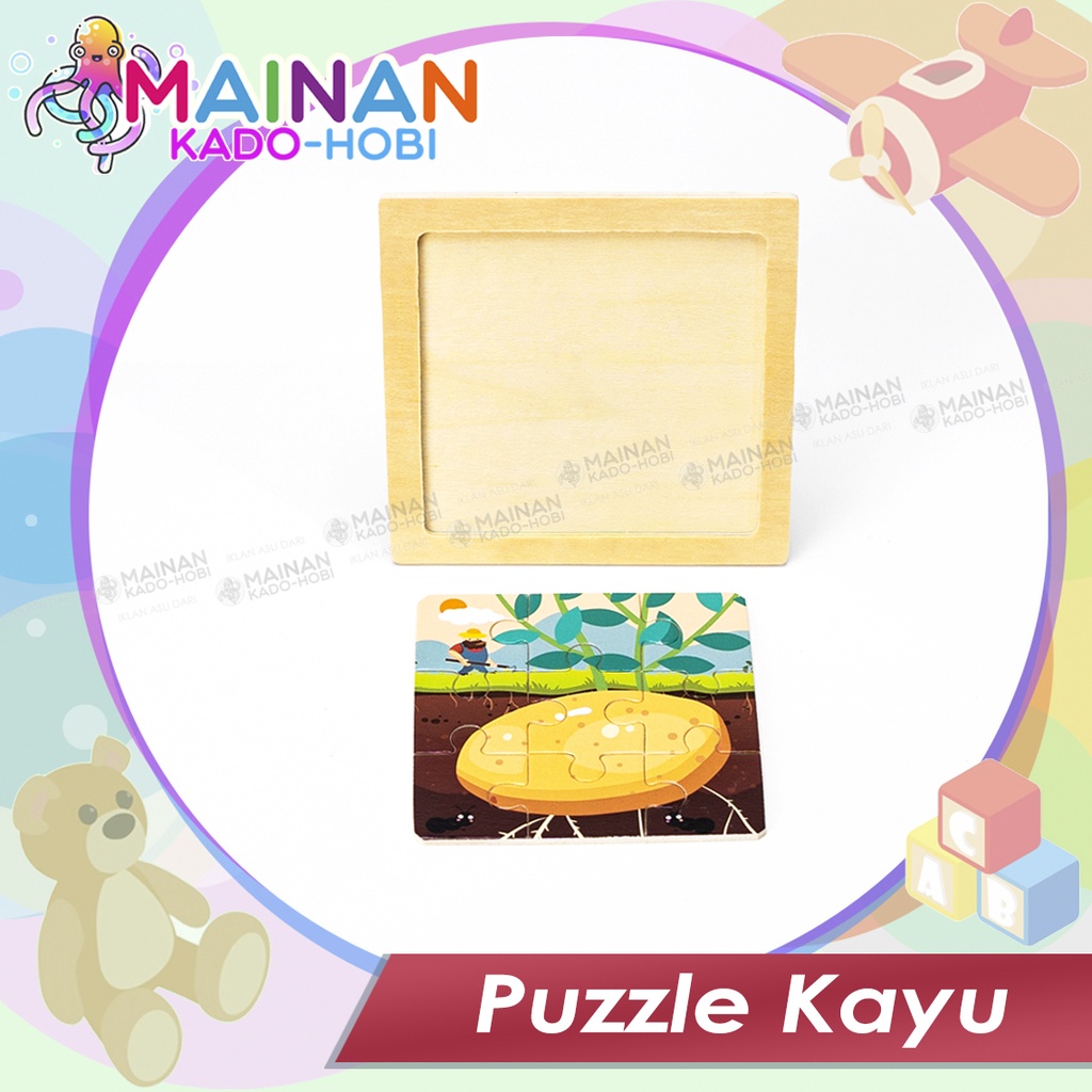 MAINAN PUZZLE DIY ANAK KREATIF EDUKASI KARAKTER LUCU