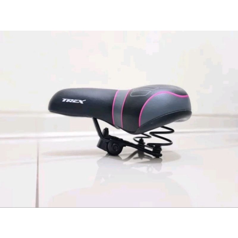 SADEL SEPEDA EMPUK NYAMAN SADDLE MODEL LEBAR MERK TREX 869 LEBAR MODEL PER BISA SEPEDA MINI BMX MTB LIPAT