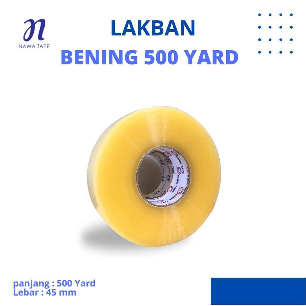 

Lakban Bening Super Lengket Nawa Tape 45mm x 500 yard